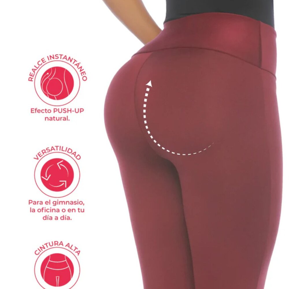 Leggings con Faja Stagmi Colombianas Tummy Control High Waist Butt Shaper New! - Picture 17 of 17